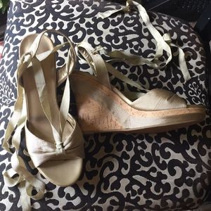 Michael Kors Gold Wedges
